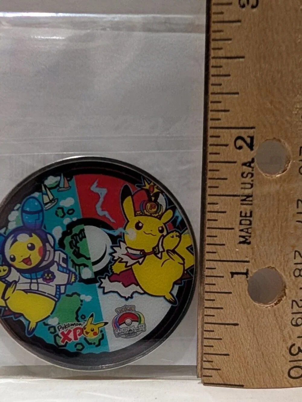 Pokemon Worlds 2026 Championships San Francisco Pikachu Coin Official Badge